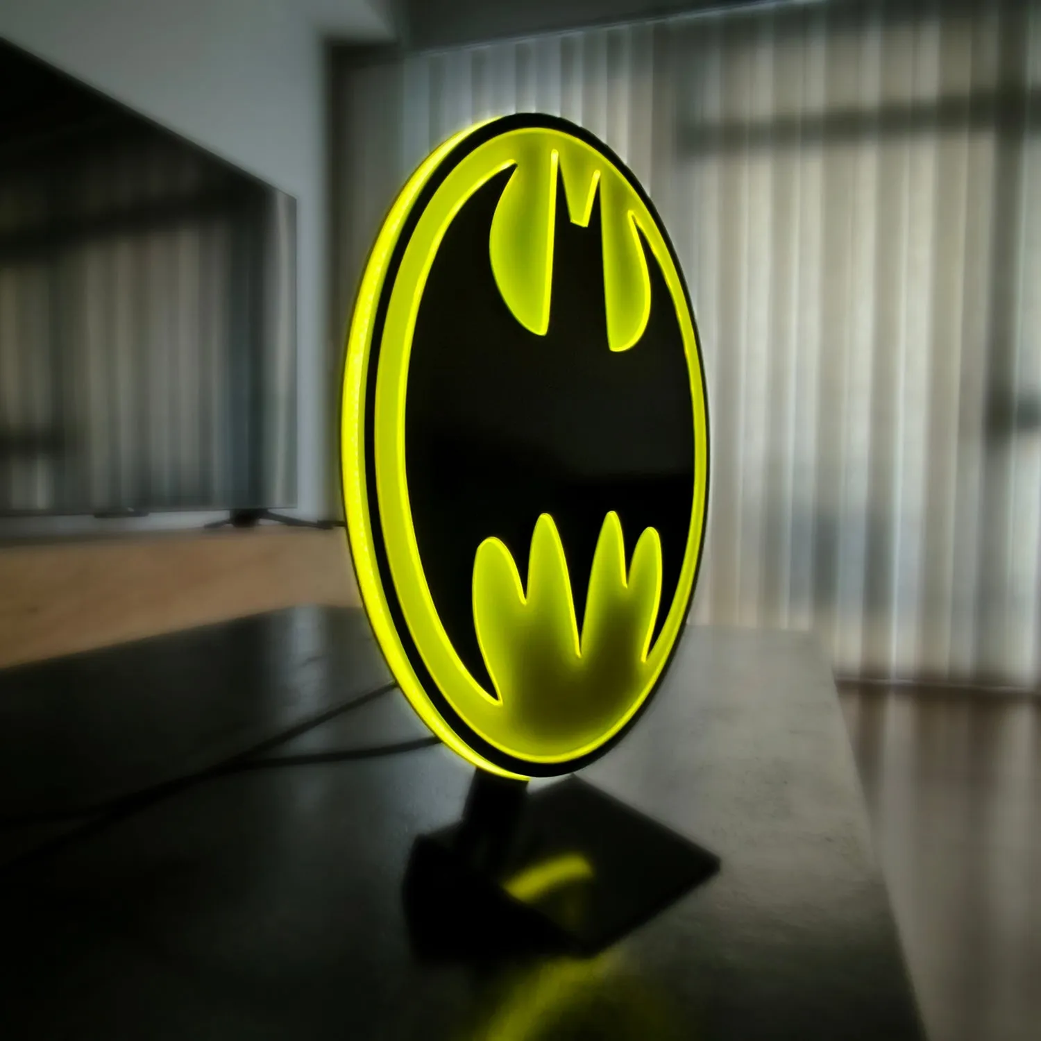Batman Vintage Brandlite LED Logo Light LED-lampe 23 cm med USB-adapter