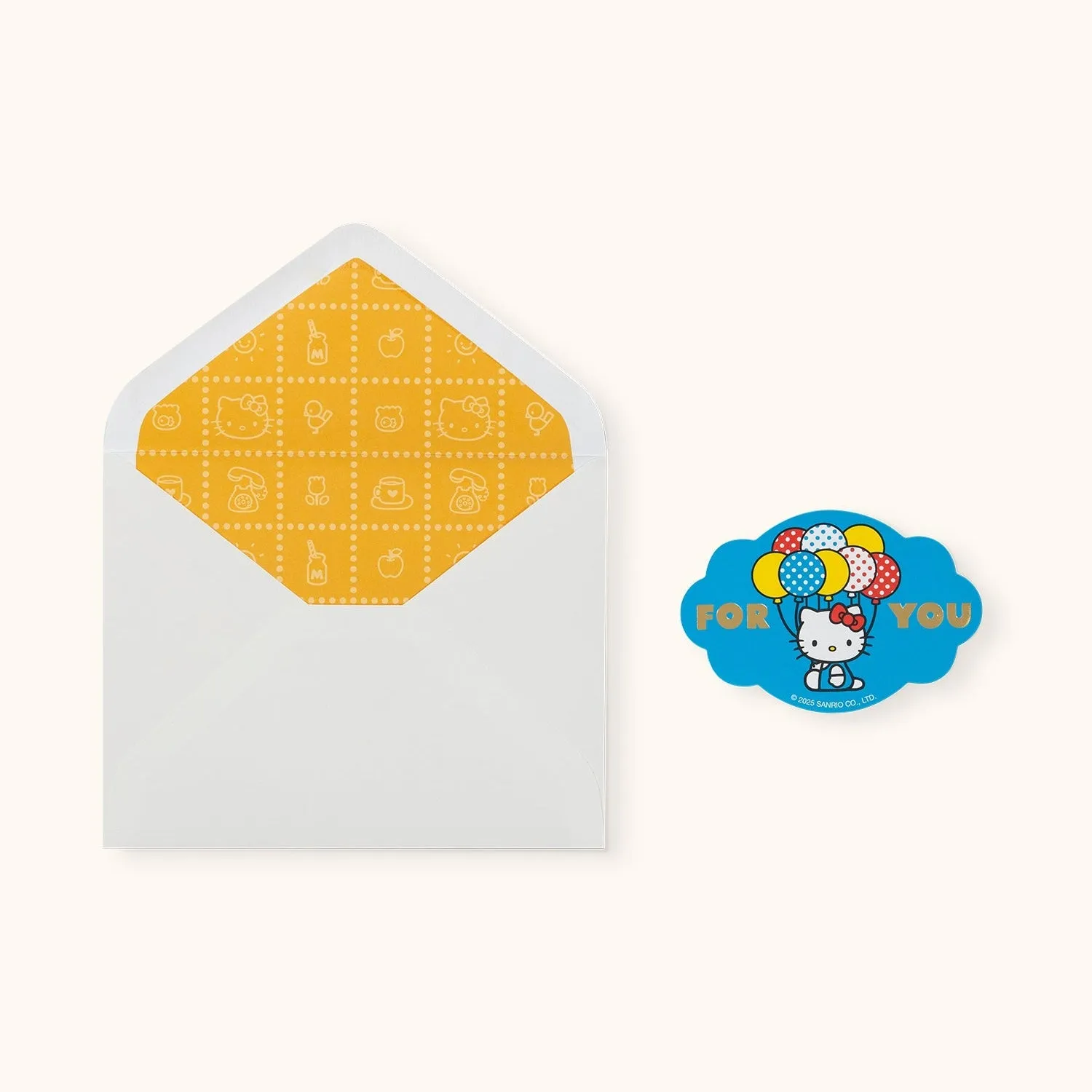 Hello Kitty x Studio Oh! Retro Red Happy Birthday Deluxe Greeting Card bursdagskort