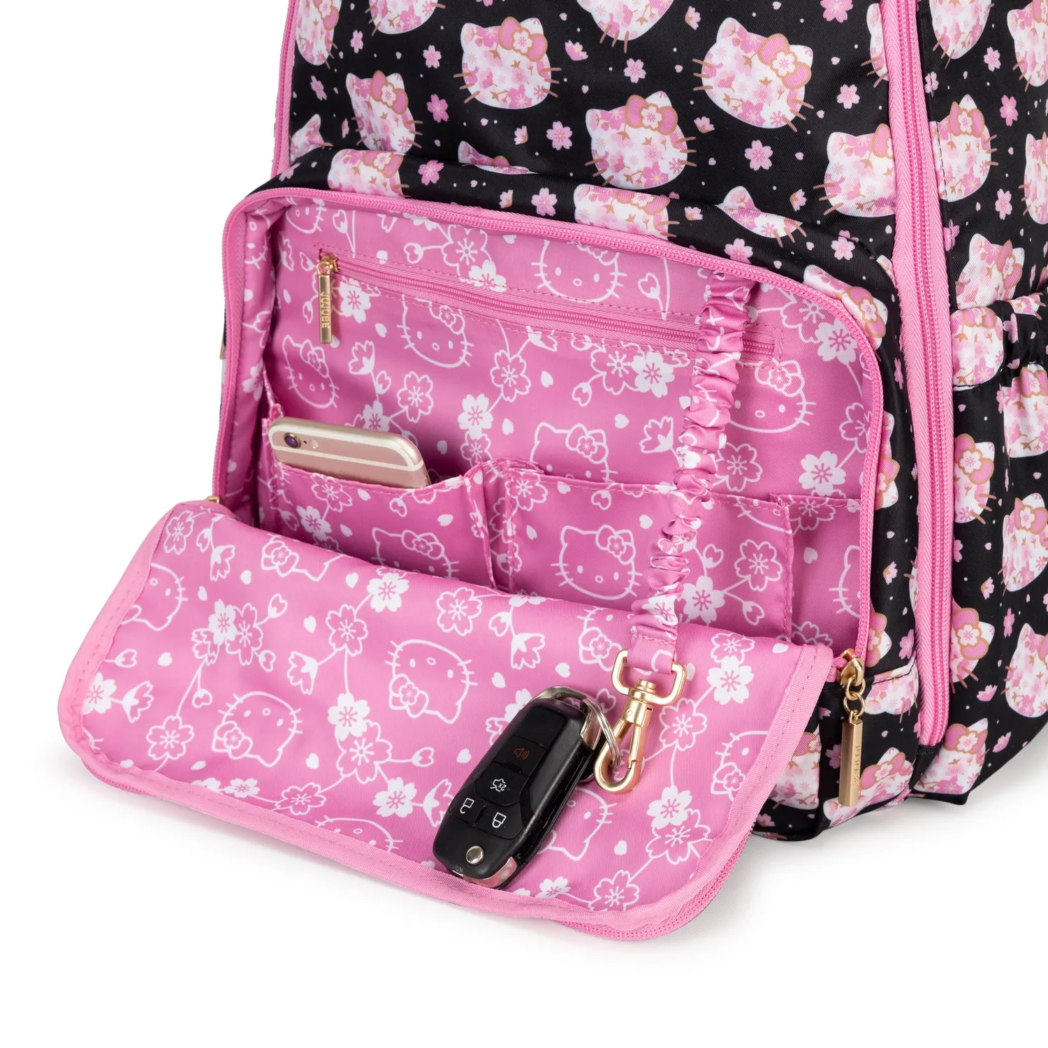 Hello Kitty x JuJuBe Zealous Backpack ryggsekk Cherry Blossoms 14 lommer