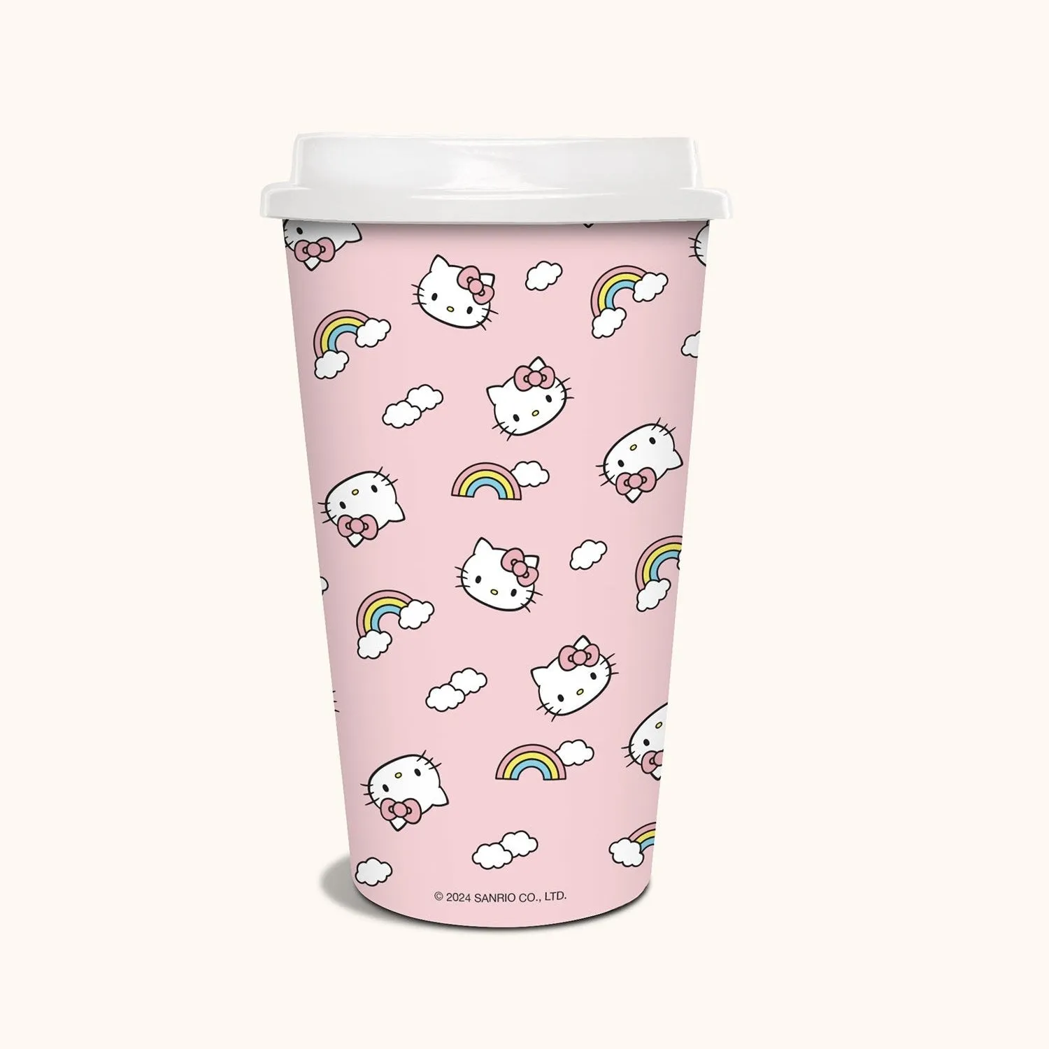 Hello Kitty x Studio Oh! Rainbow Skies pappkopper 8 stk 16 oz
