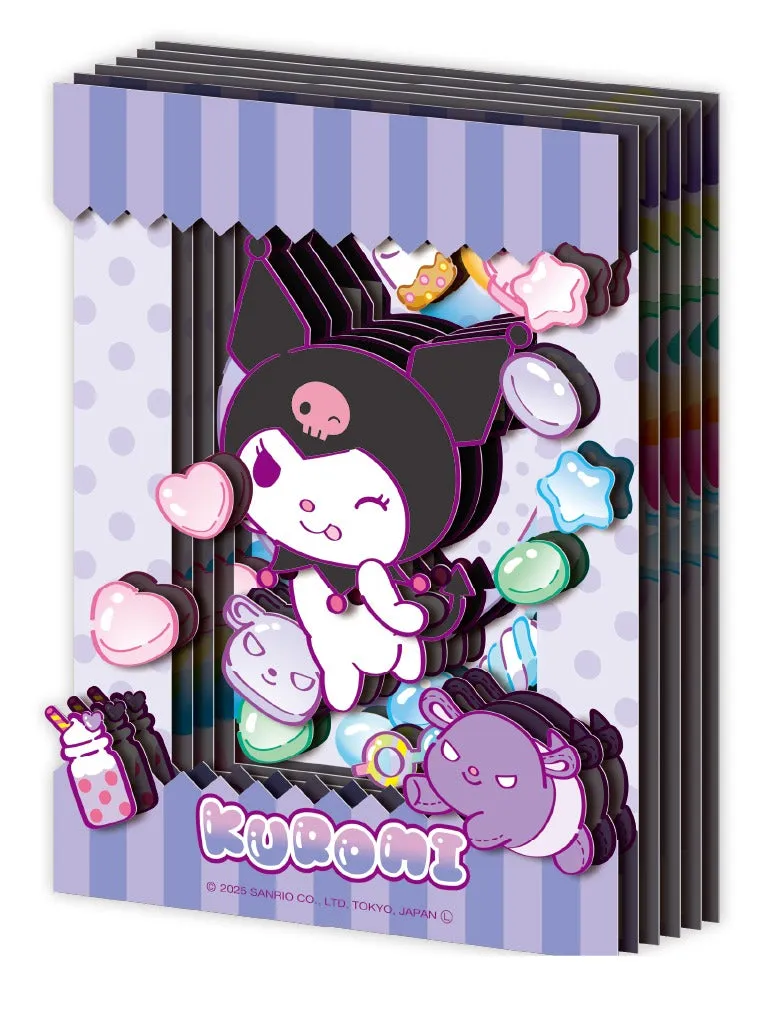 Hello Kitty Kuromi Ensky Paper Shadow Art Mini SA-M05 papirbyggesett