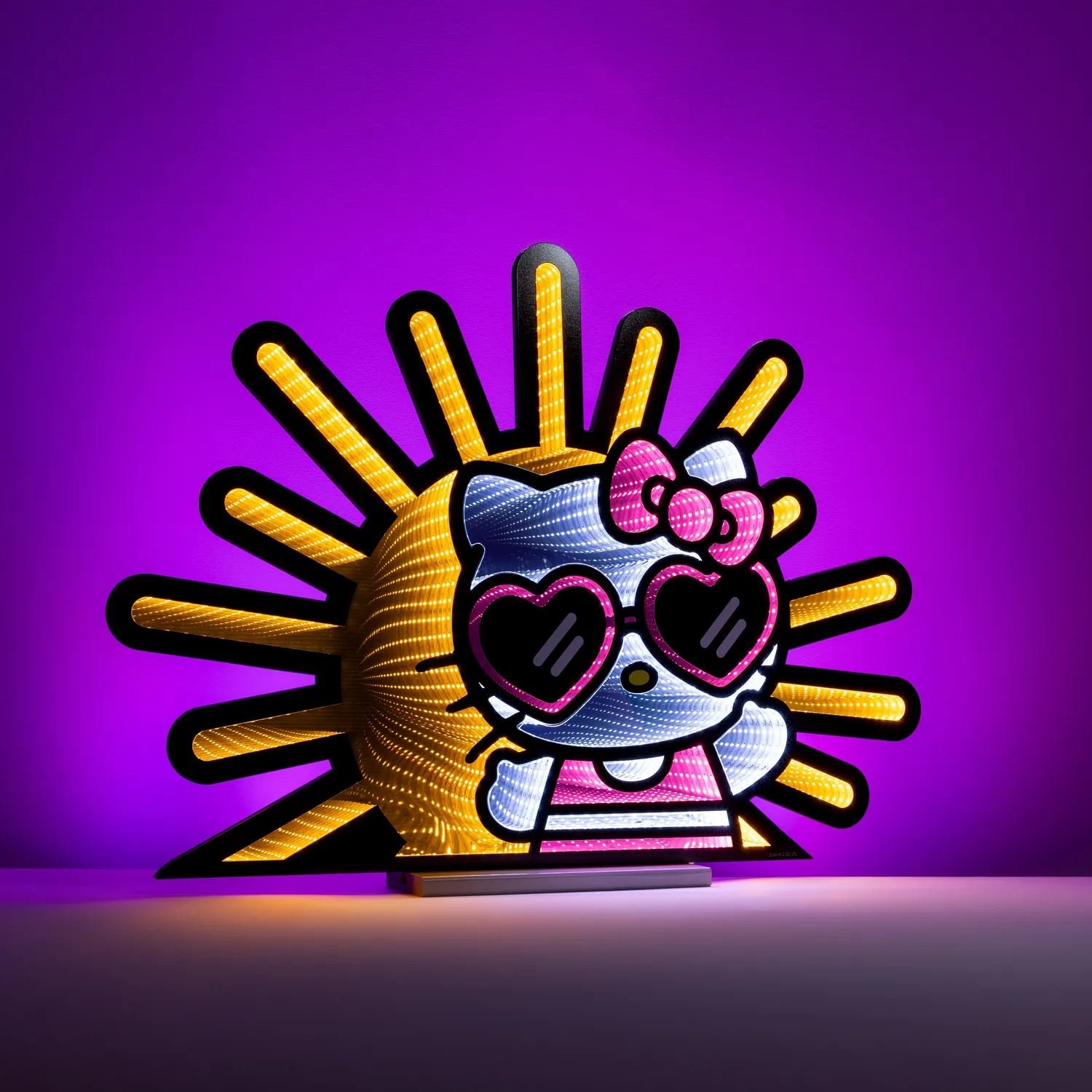 Hello Kitty Sunshine Ekkolight infinitylampe 24,5 tommer LED