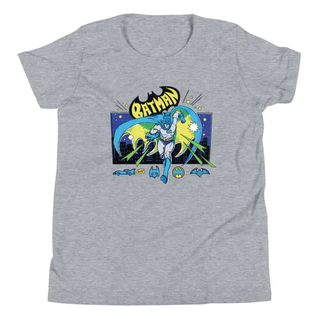 Batman Heroic Knight Youth T-skjorte Athletic Heather, ungdom