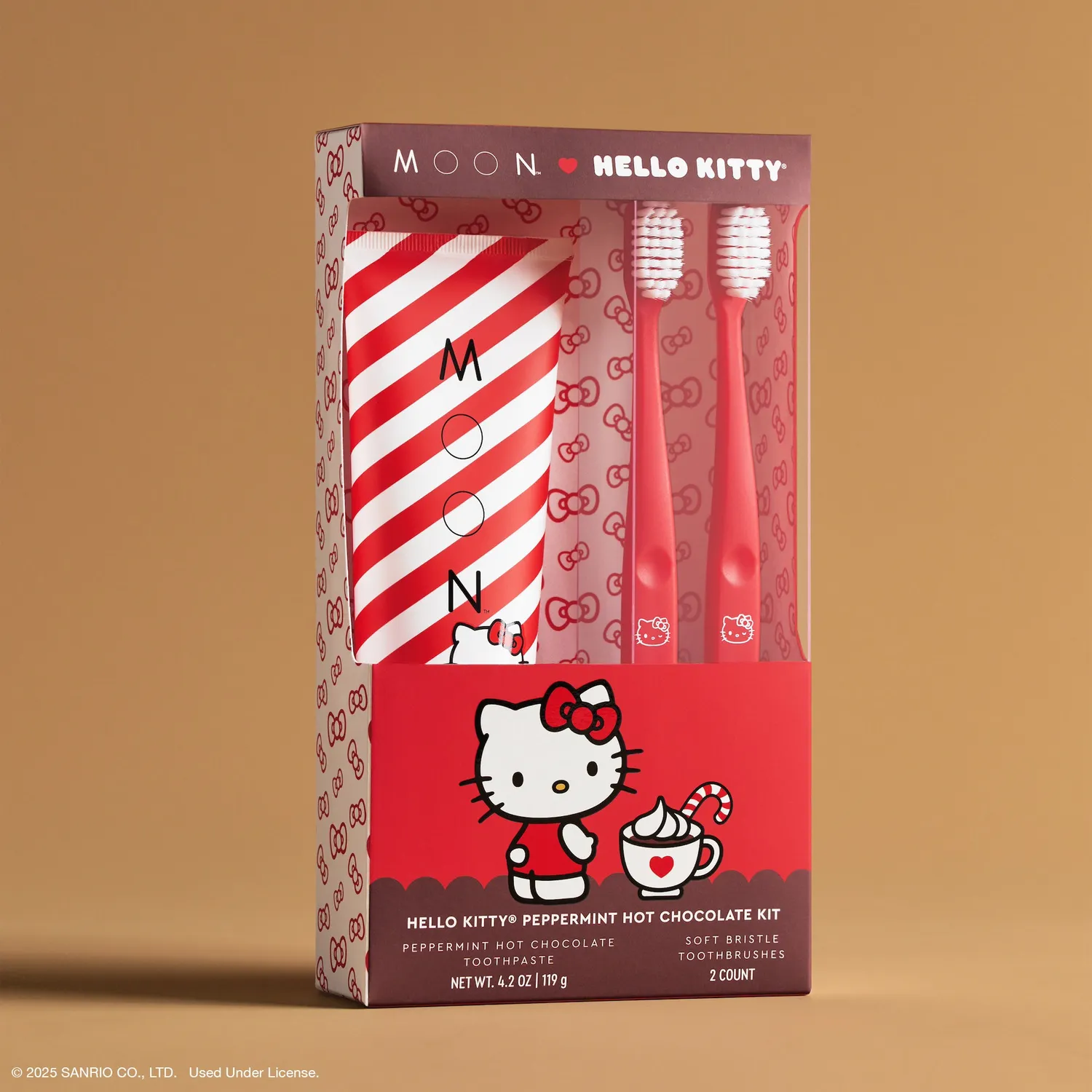 Hello Kitty x MOON Oral Beauty Peppermint Hot Chocolate Kit tannpleiesett