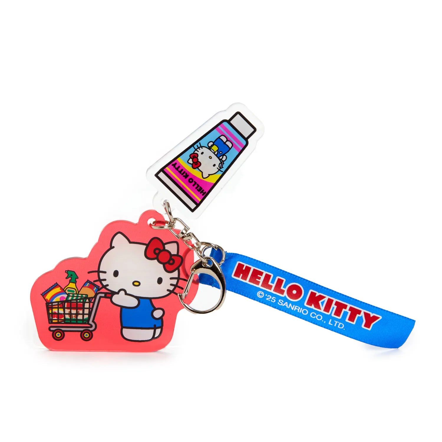 Hello Kitty Supermarket akrylnøkkelring med trykklås