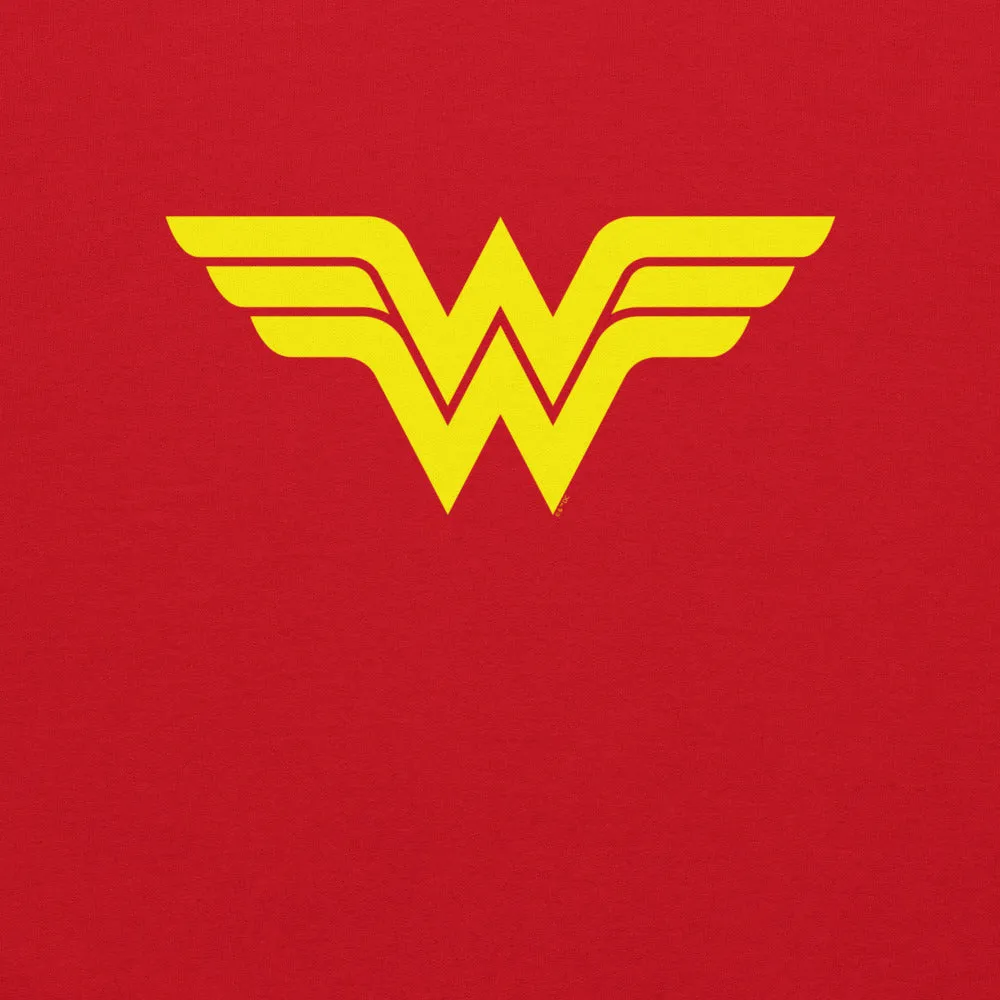 Batman WONDER WOMAN Logo Collegegenser rød