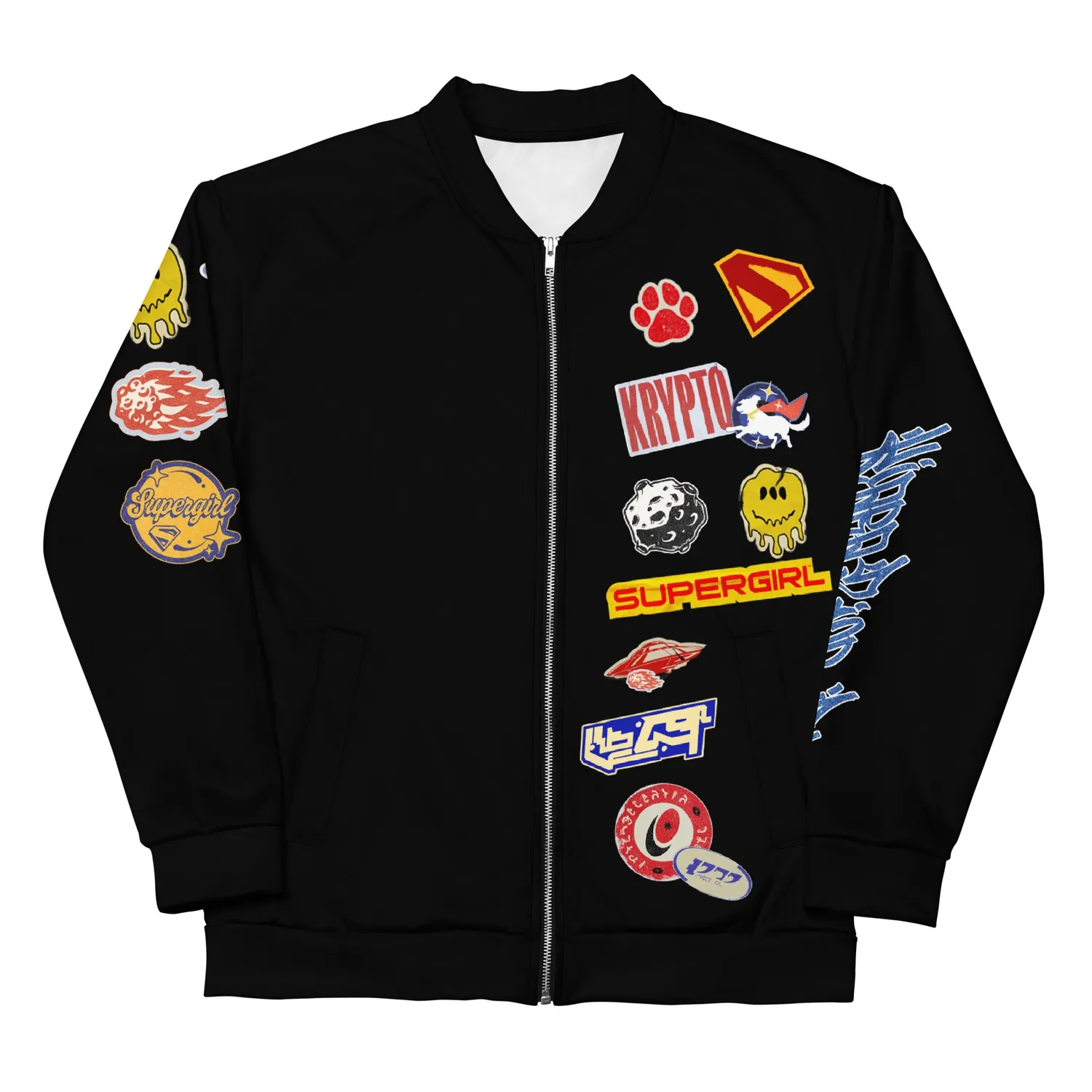 Batman Supergirl (2026 Movie) Bomber Jacket Sticker Bomb bomberjakke unisex