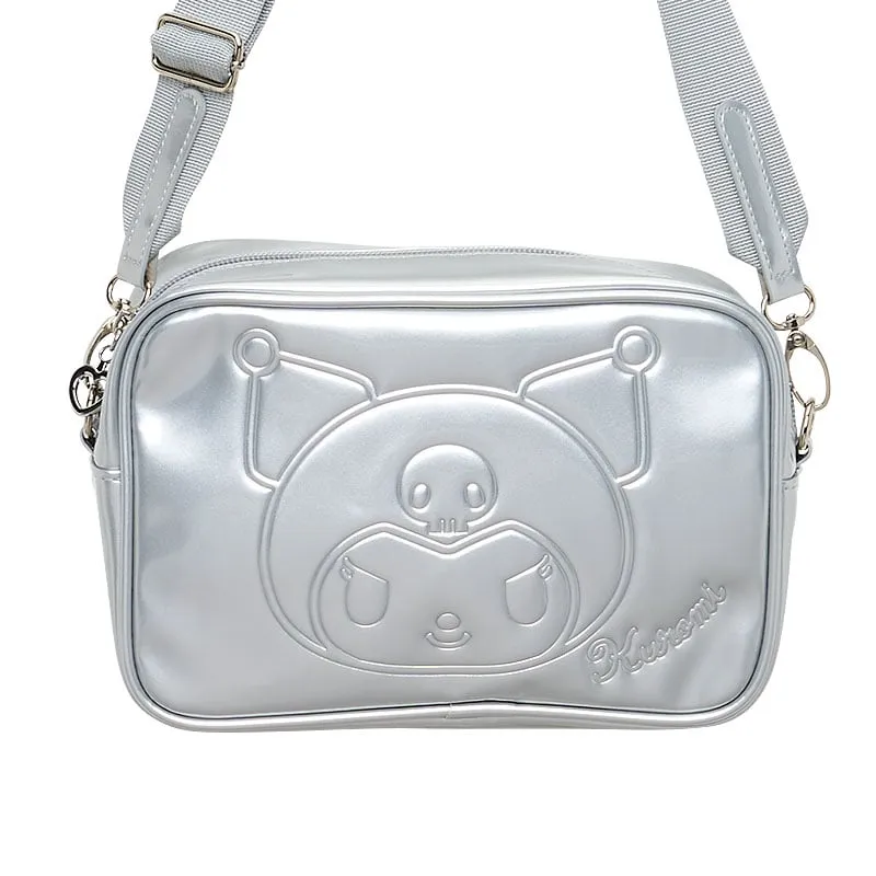 Hello Kitty Silver Houndstooth Kuromi crossbody-veske sølv