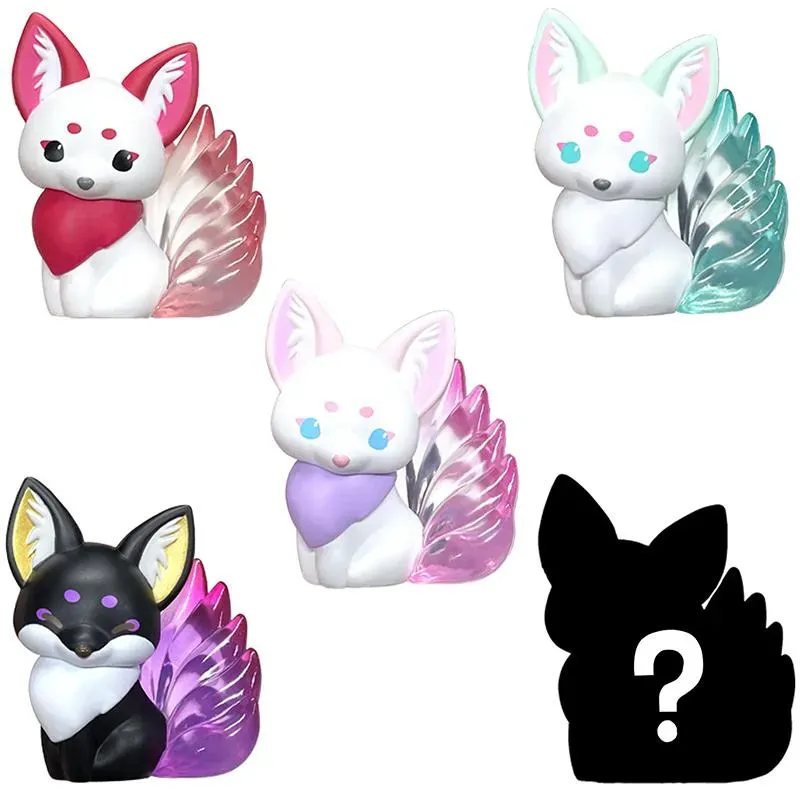 Chokon & Kitsune Figure w/Fortune Omikuji blind box 5 cm