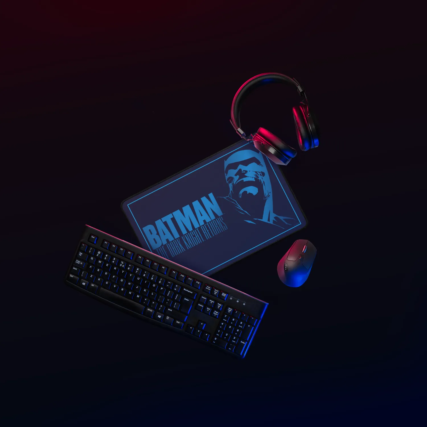 Batman The Dark Knight Returns skrivebordsmatte 16x32 antiskli