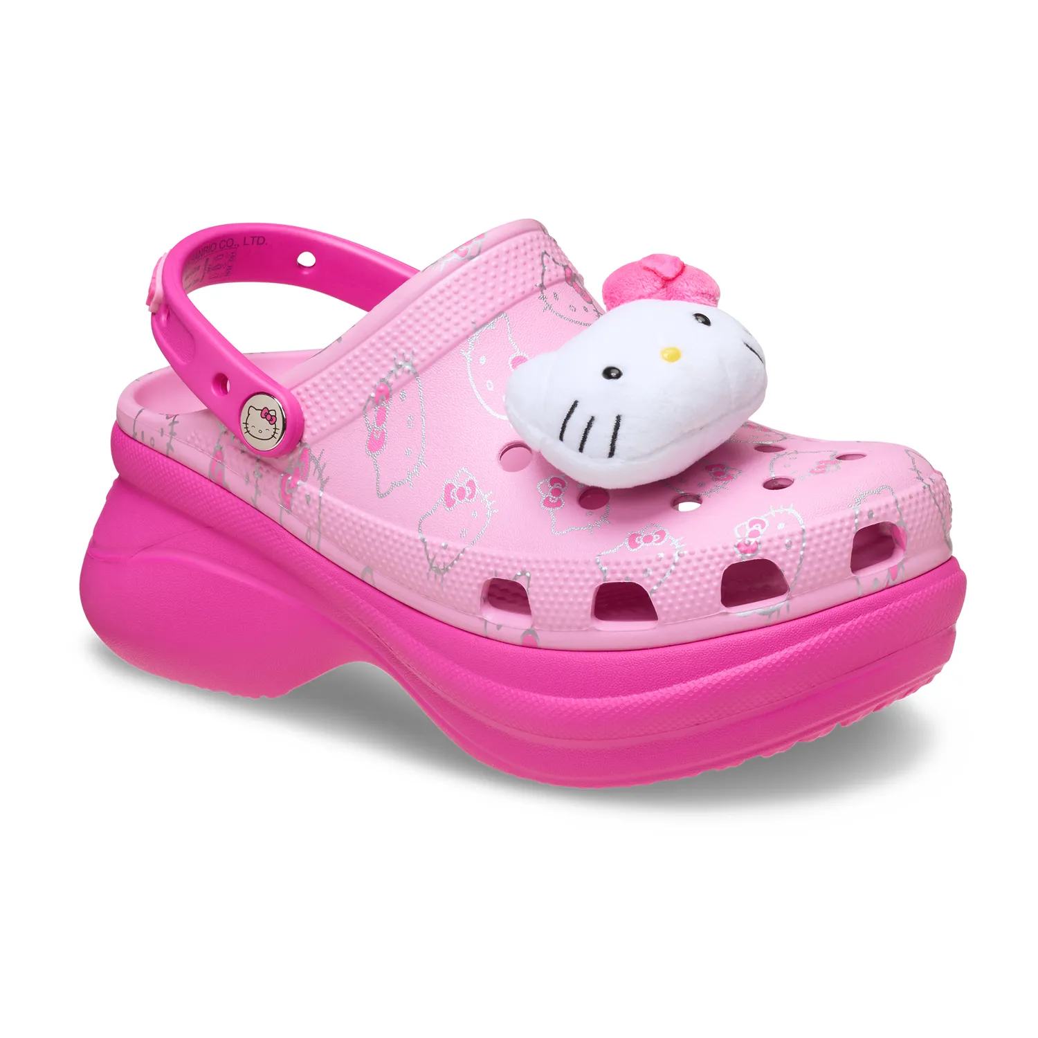 Hello Kitty x Crocs Adult Bae Clog sko rosa W4–W11 6 cm