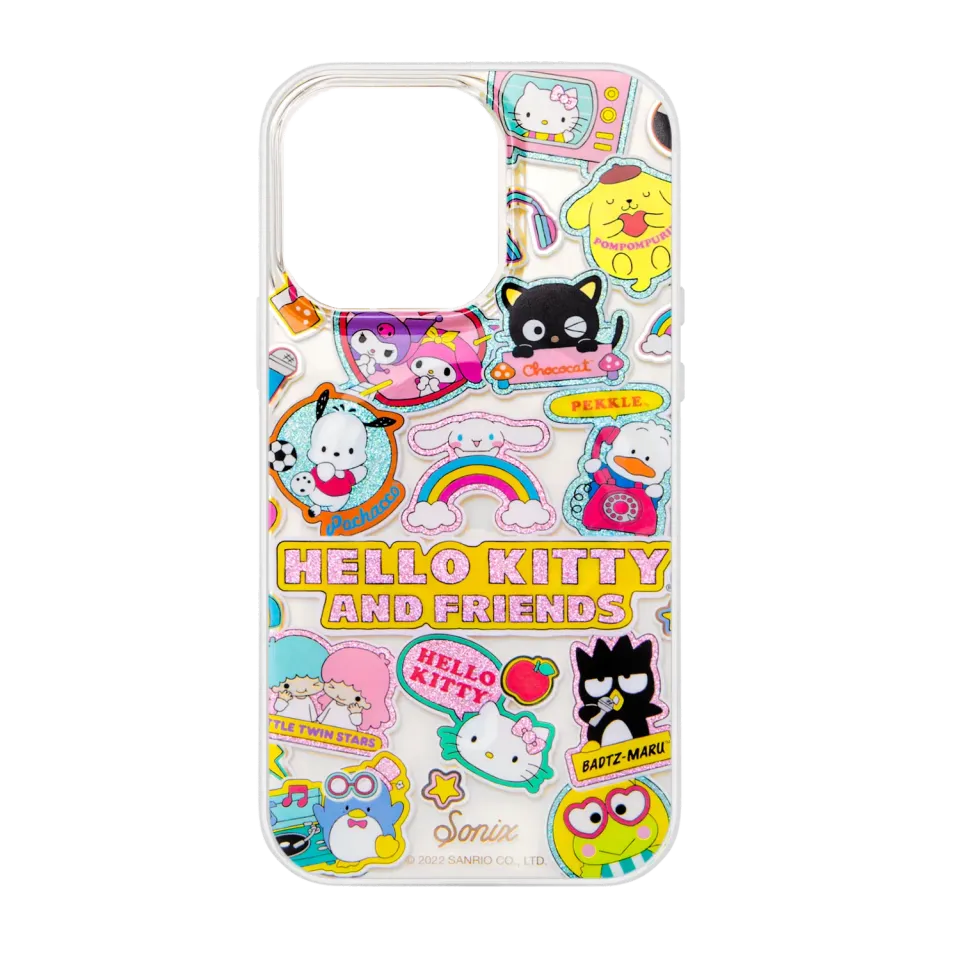 Hello Kitty x Sonix Supercute Stickers iPhone-deksel 14 MagSafe