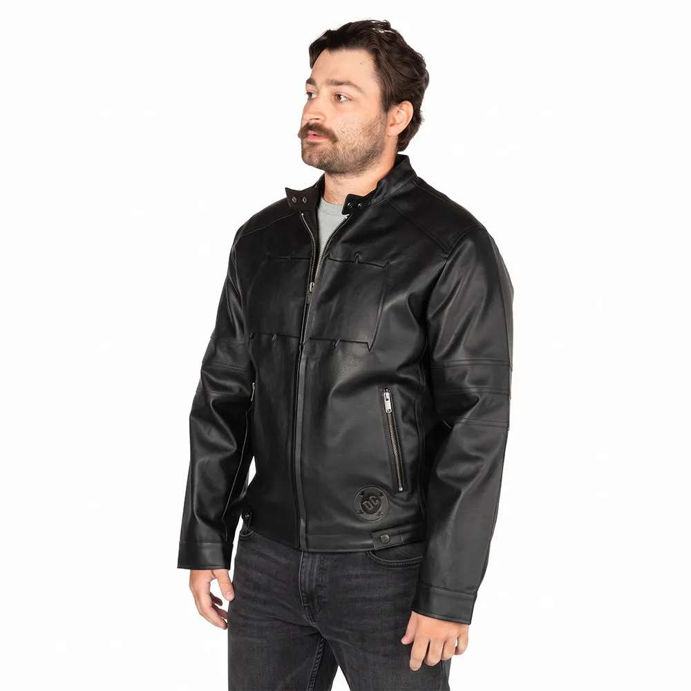 Batman ABSOLUTE BATMAN Embossed Leather Jacket svart