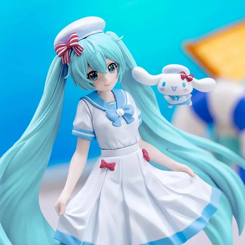 Vocaloid Hatsune Miku x Cinnamoroll Summer Ver. figur 22 cm PVC