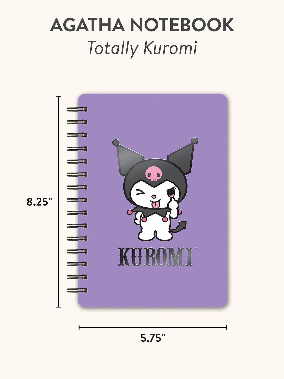 Hello Kitty Kuromi x Studio Oh! Agatha notatbok 208 sider