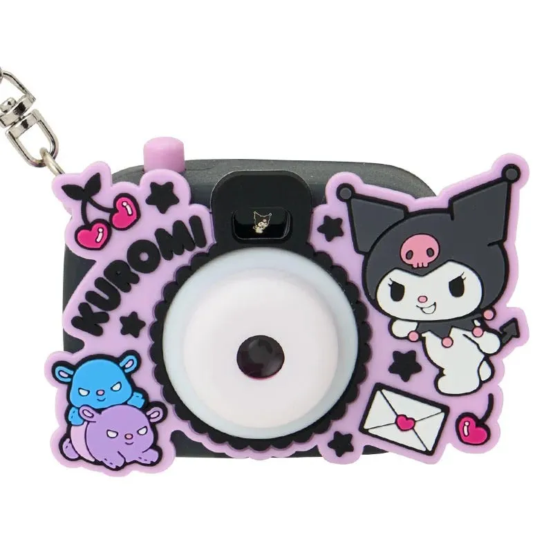 Hello Kitty Kuromi Mini Light Projection Camera Keychain nøkkelring 8 bilder