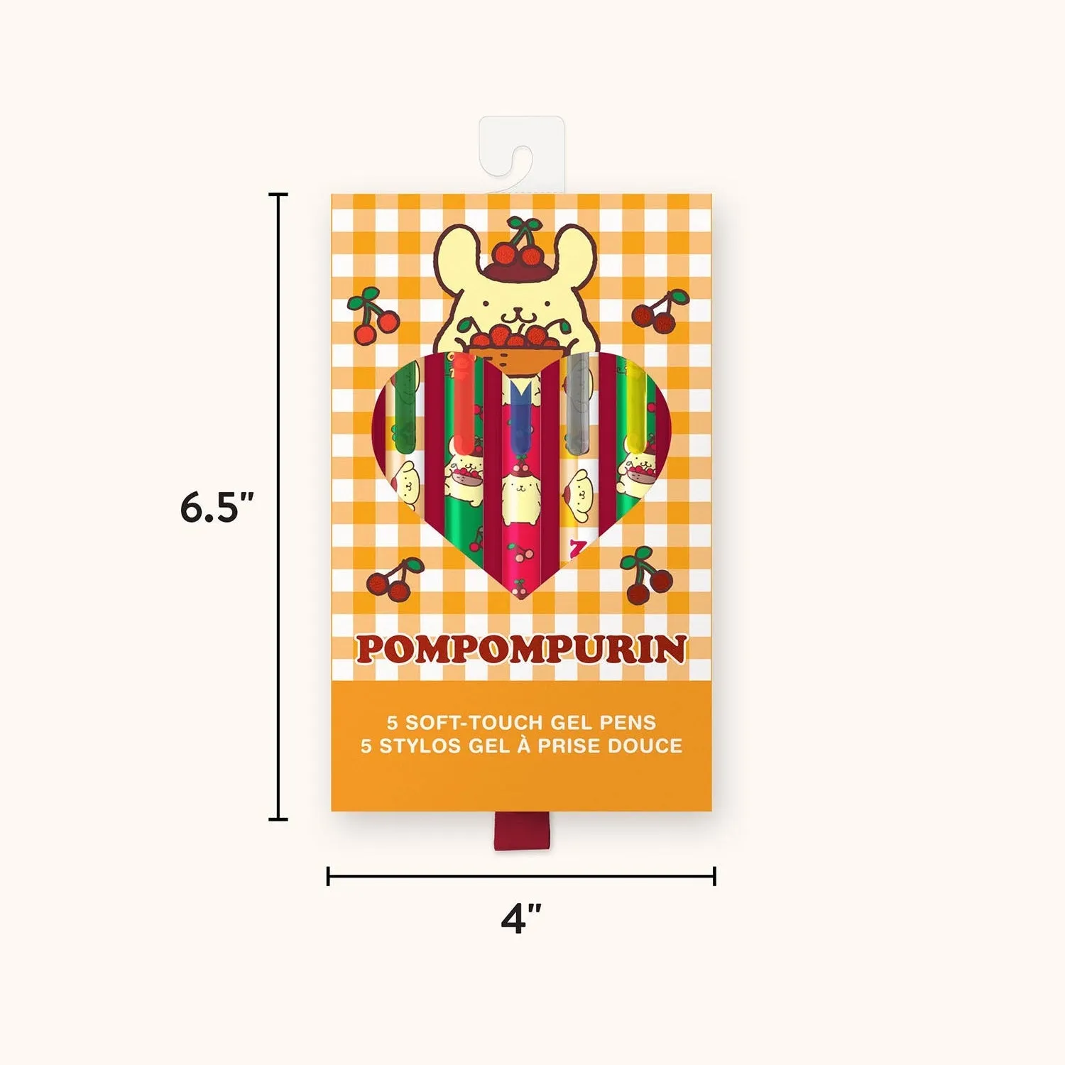 Pompompurin x Studio Oh! gelpenner 5-pakning soft touch