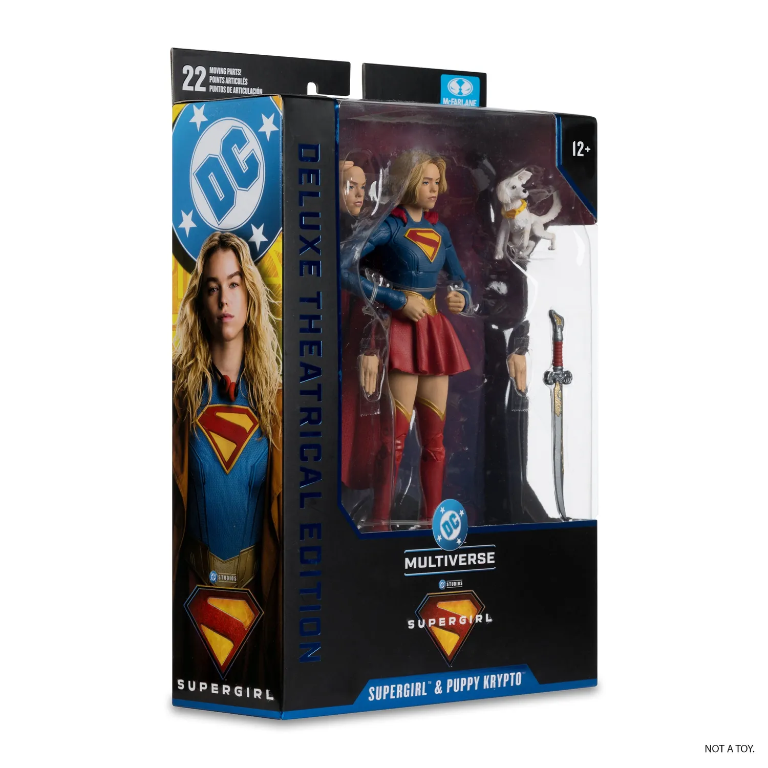 Batman McFarlane Toys DC Multiverse Supergirl & Puppy Krypto actionfigur 7 tommer