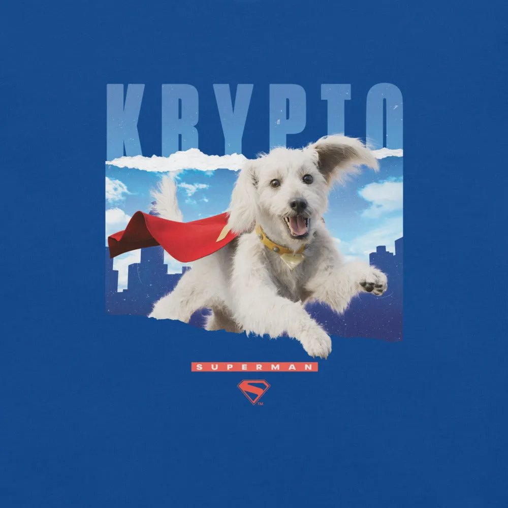 Batman Superman (2025 Movie) Krypto T-skjorte True Royal, bomull
