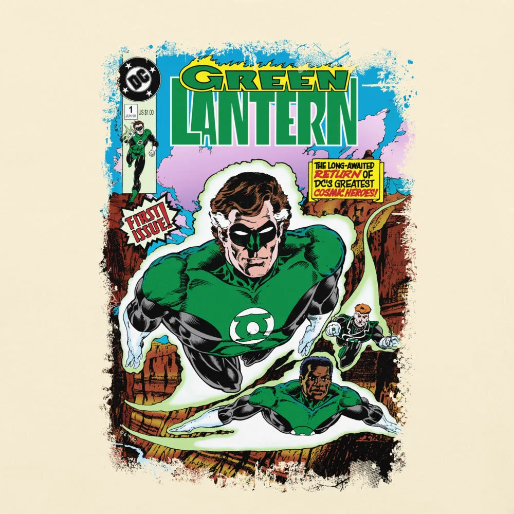 Batman Green Lantern Cosmic Heroes Comfort Colors T-skjorte Graphite