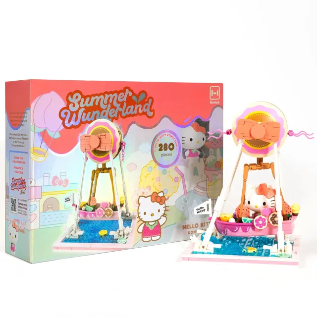 Hello Kitty Summer Wunderland Donut Ship byggesett byggeklosser