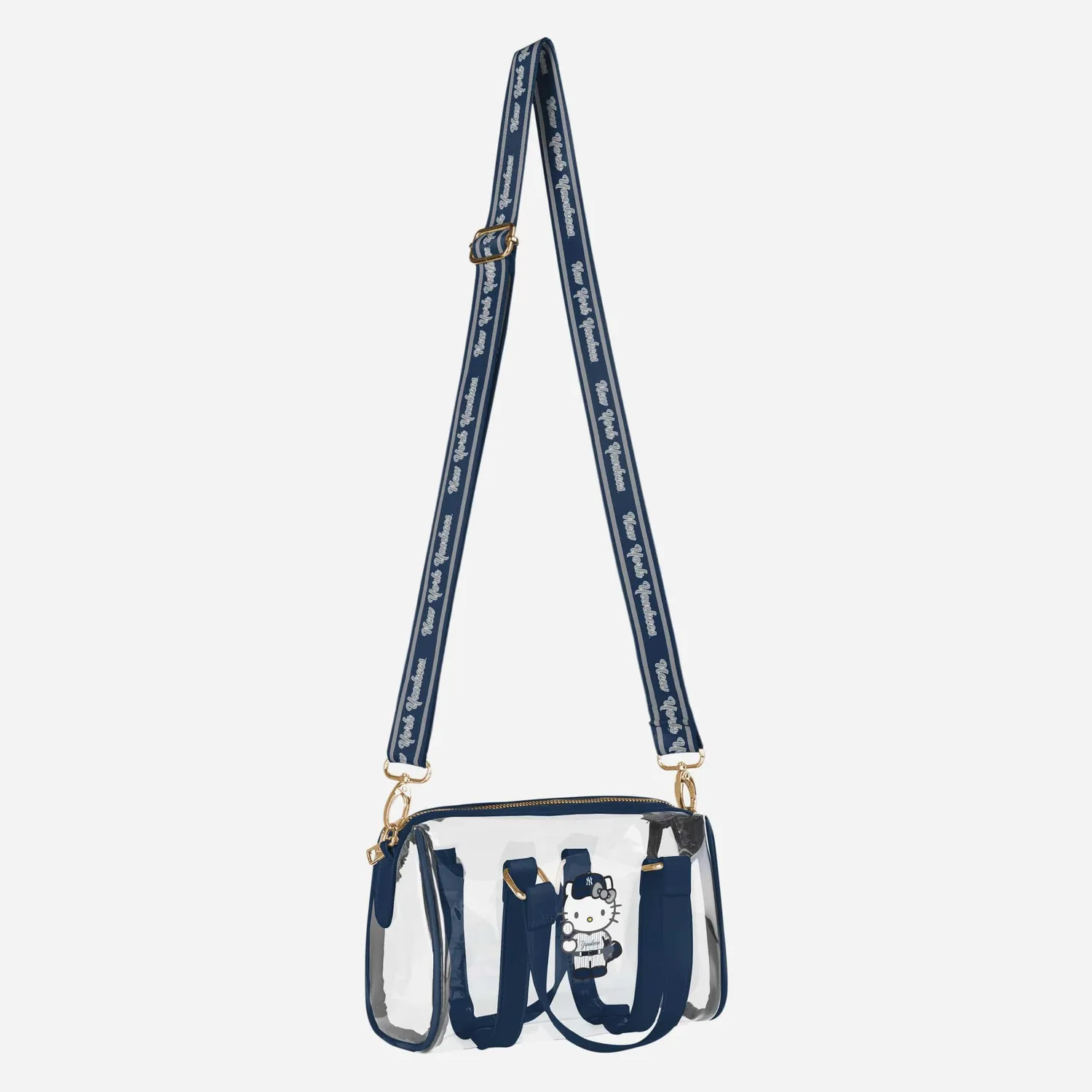 Hello Kitty x New York Yankees barrel bag gjennomsiktig crossbodyveske