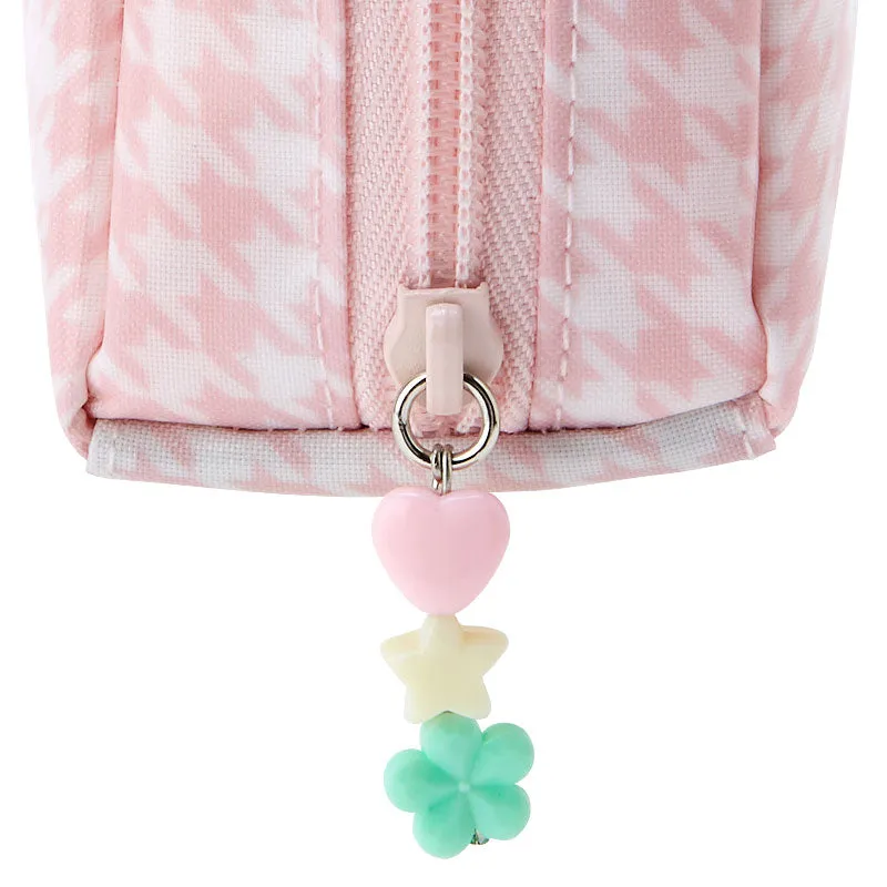 Hello Kitty Floral Houndstooth My Melody Zipper Pouch sminkepung