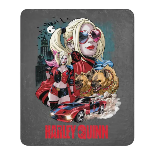 Batman HARLEY QUINN Top Billing Sherpa-teppe 50 x 60 tommer