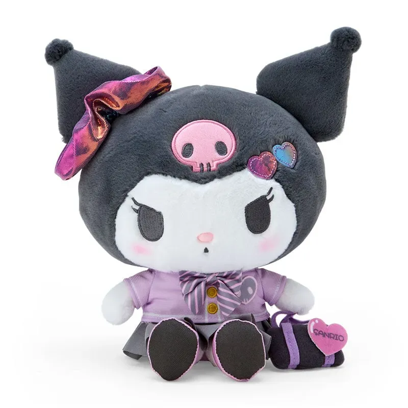 Hello Kitty Sanrio Academy Kuromi 9" plysjfigur med skoleveske