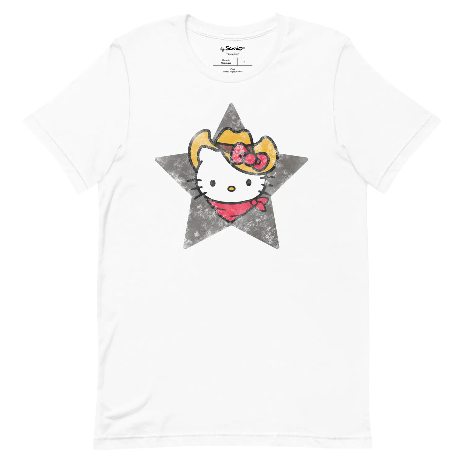 Hello Kitty Cowboy Hat Tee t-skjorte Heather Dust, White – bomull