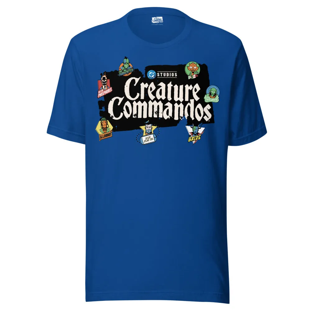 Batman Creature Commandos Roll Call t-skjorte