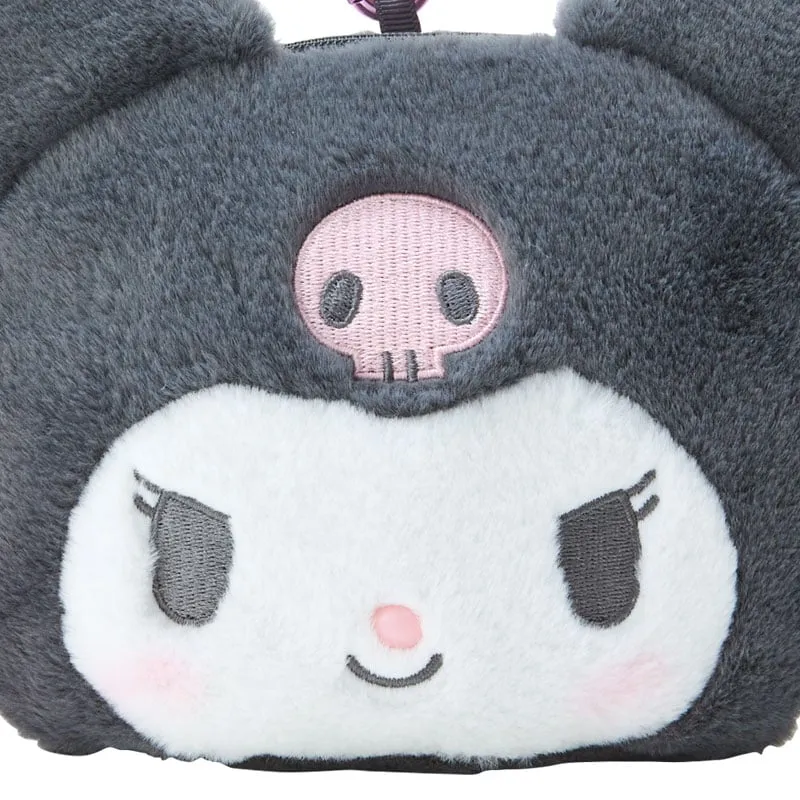 Hello Kitty Kuromi Plush Mini Face Pouch plysjpung med vindu