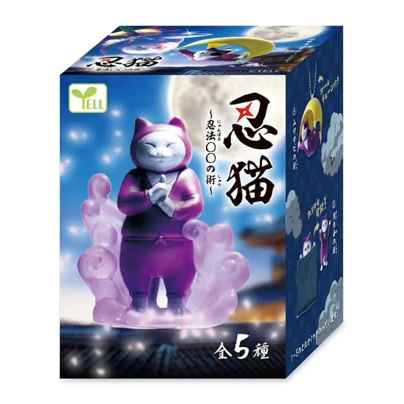Ninja Cat blind box-figur 5 cm PVC