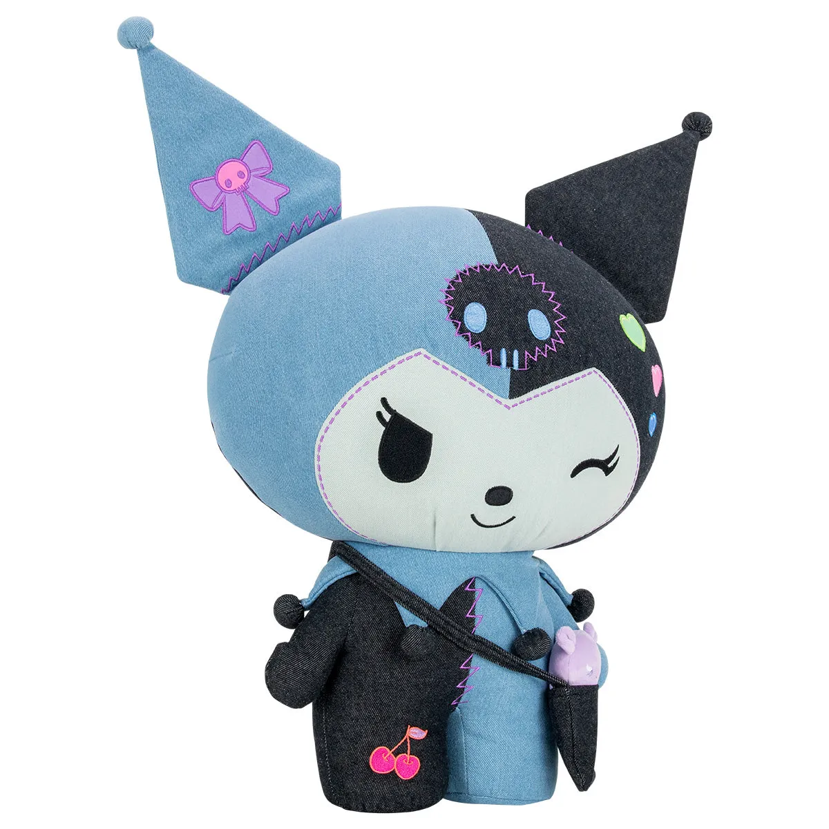 Hello Kitty Kuromi 24" Ultra-Premier Denim Patchwork Plush kosedyr