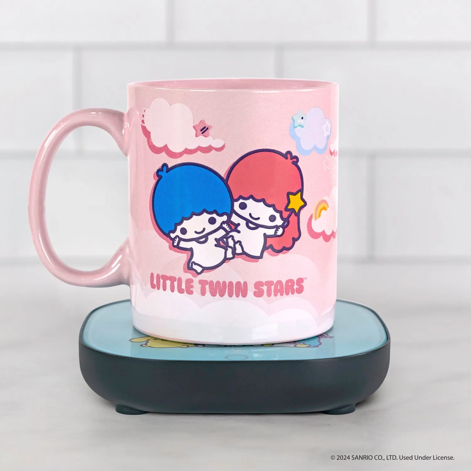 Hello Kitty LittleTwinStars Coffee Mug & Warmer Set koppvarmer og krus