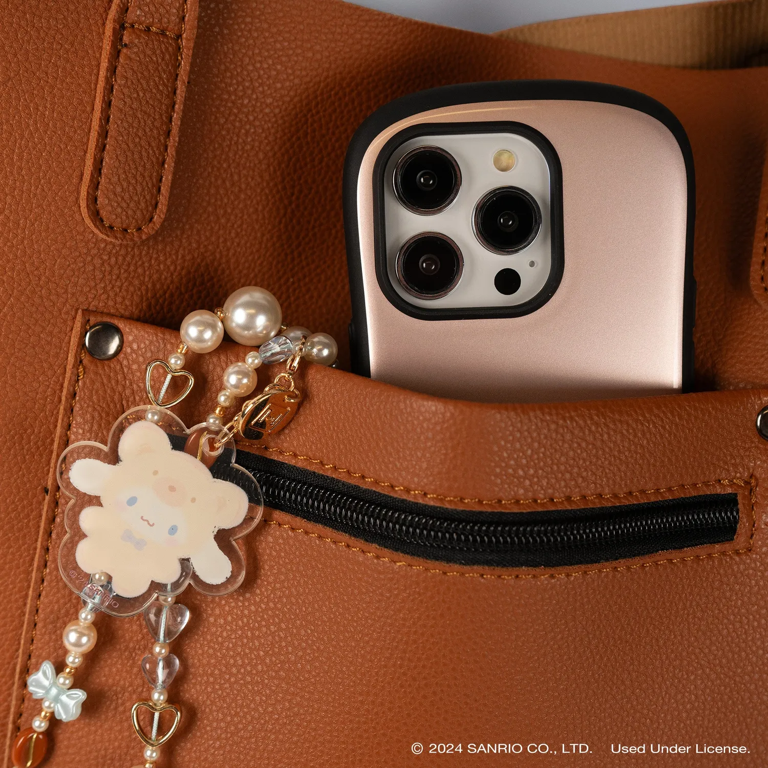 Hello Kitty Cinnamoroll Latte Bear Beaded Charm mobilstropp