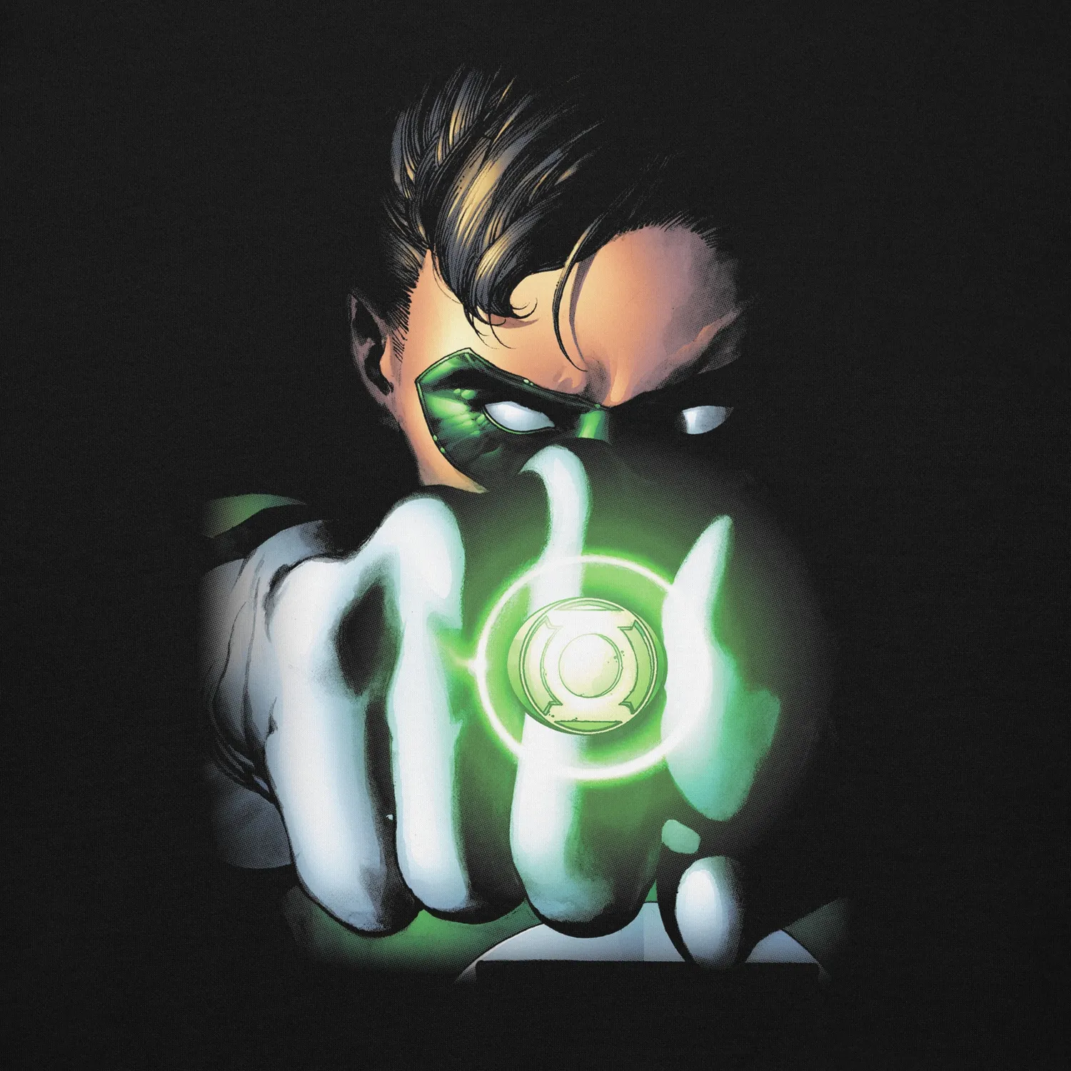 Green Lantern Hal Jordan brodert hettegenser – fleecefôret