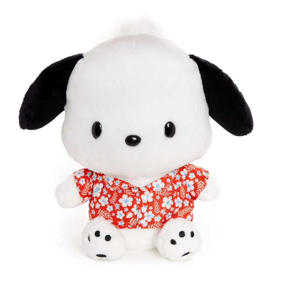Hello Kitty Tropical Fun Pochacco 10 tommer plysjbamse sommermotiv