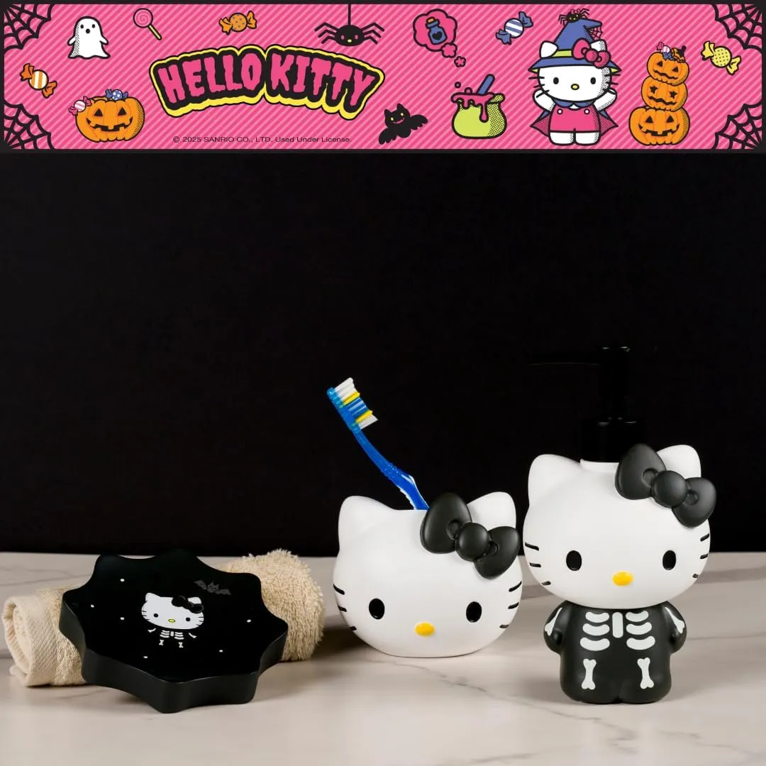 Hello Kitty Halloween Toothbrush Holder tannbørsteholder Dark Bow