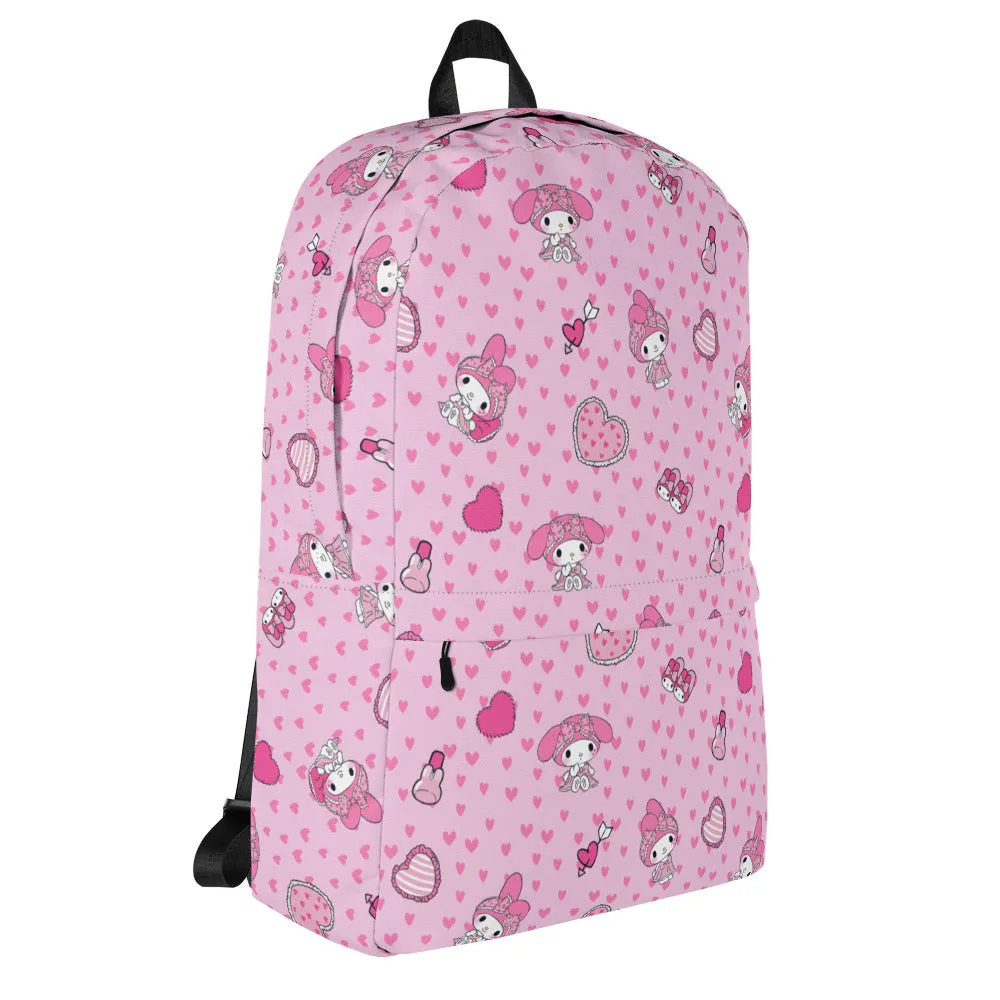 Hello Kitty My Melody Sleepover ryggsekk med heldekkende trykk