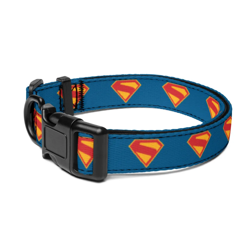 Batman Superman (2025 Movie) S-Shield halsbånd til hund justerbart