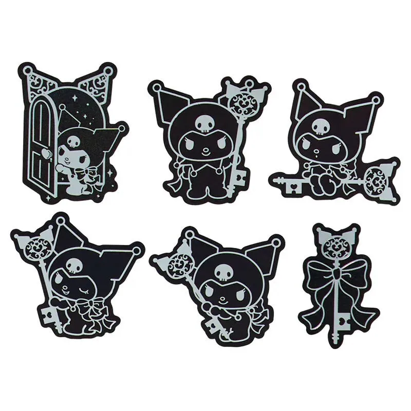 Kuromi 20th Anniversary Special Key Series klistremerker 13 stk sølvfolie