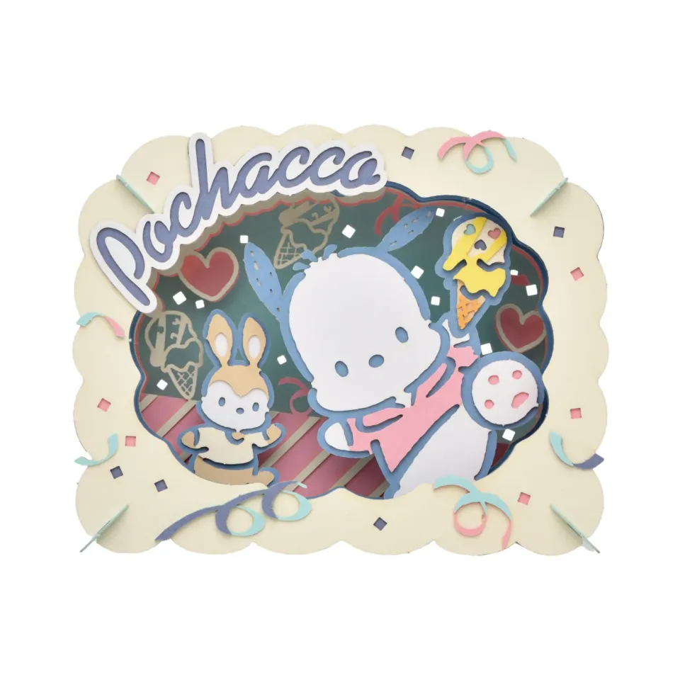 Pochacco So Much Fun! Ensky Paper Theater PT-302X byggesett papir