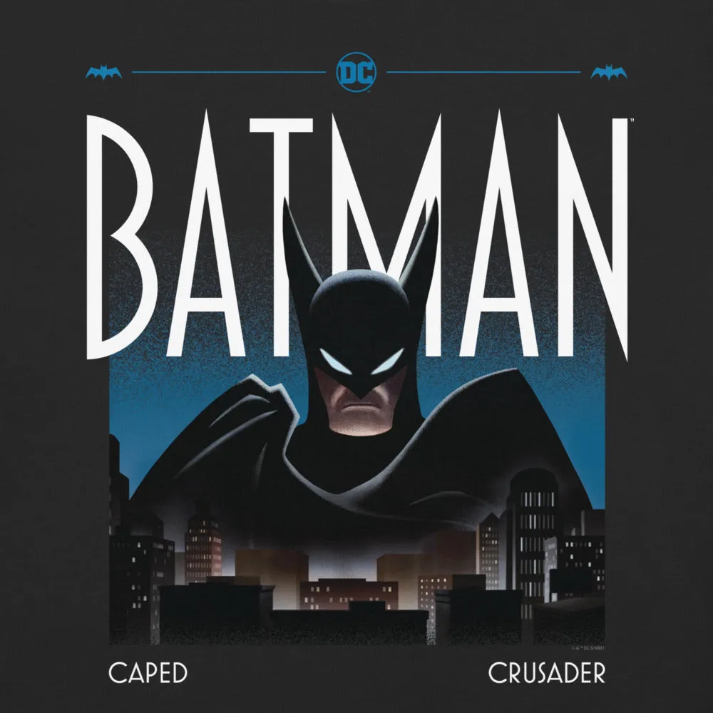 Batman Caped Crusader Knight Watch Comfort Colors T-skjorte svart 2XL–4XL bomull