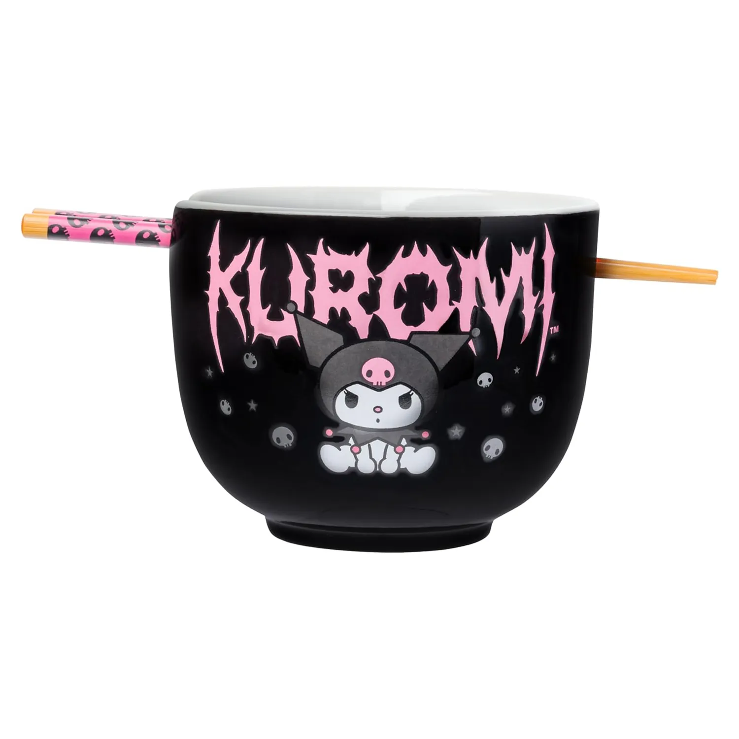 Kuromi ramenbolle med spisepinner – 590 ml keramikk