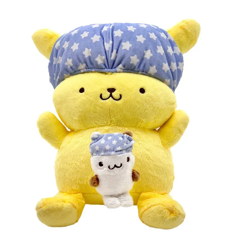 Hello Kitty Let’s Get Dressed Pompompurin 8" kosedyr med blå shorts
