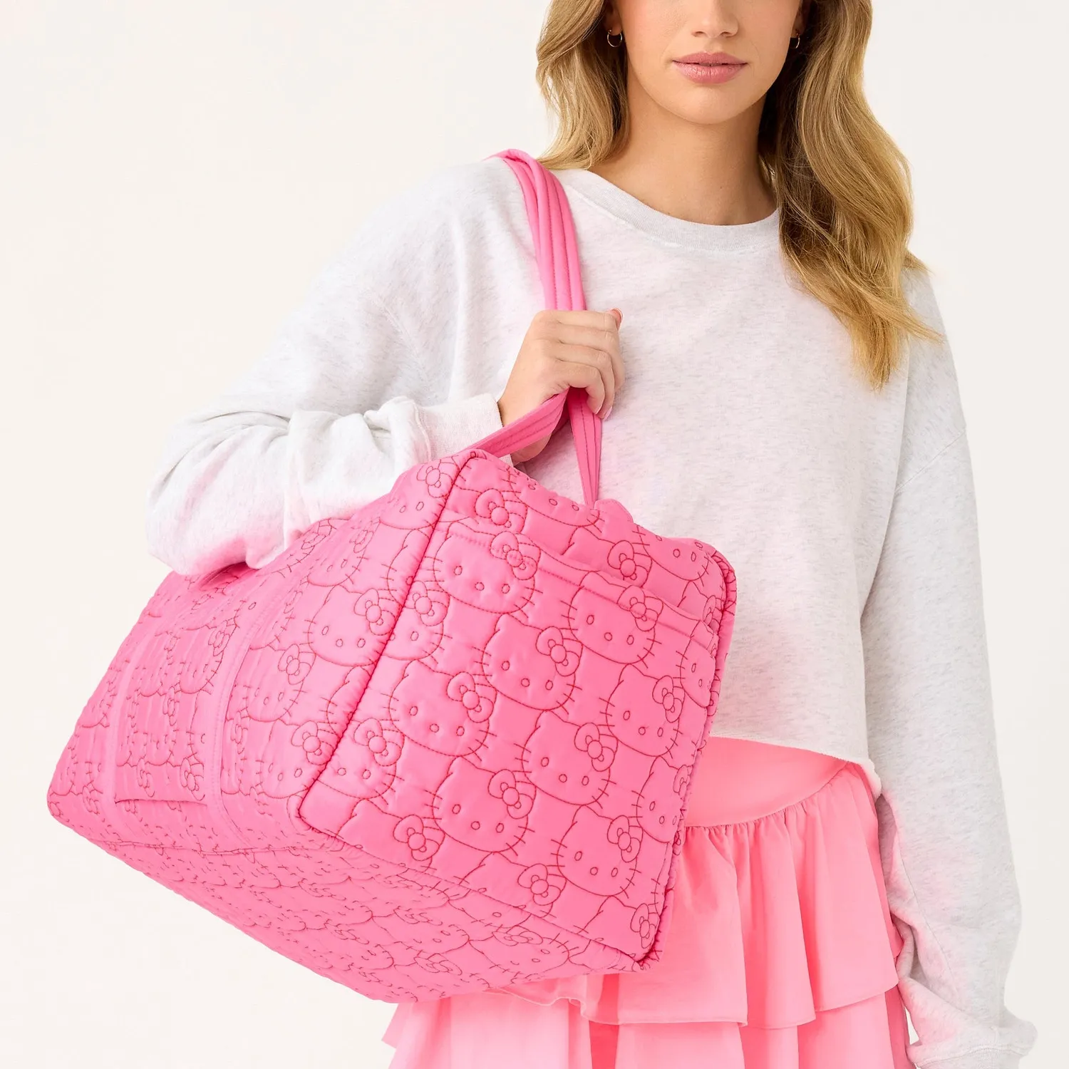 Hello Kitty x Vera Bradley Large Original Duffel duffelbag rosa stor