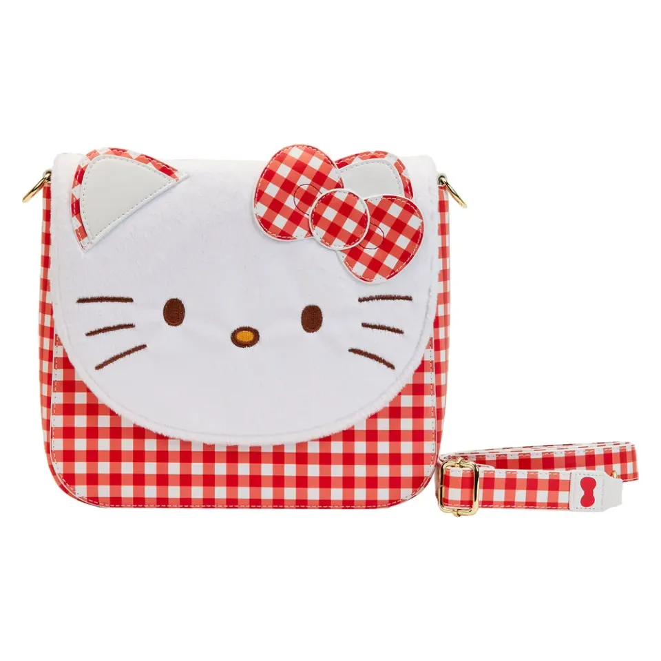 Hello Kitty x Loungefly Gingham Crossbody Bag crossbodyveske hvit