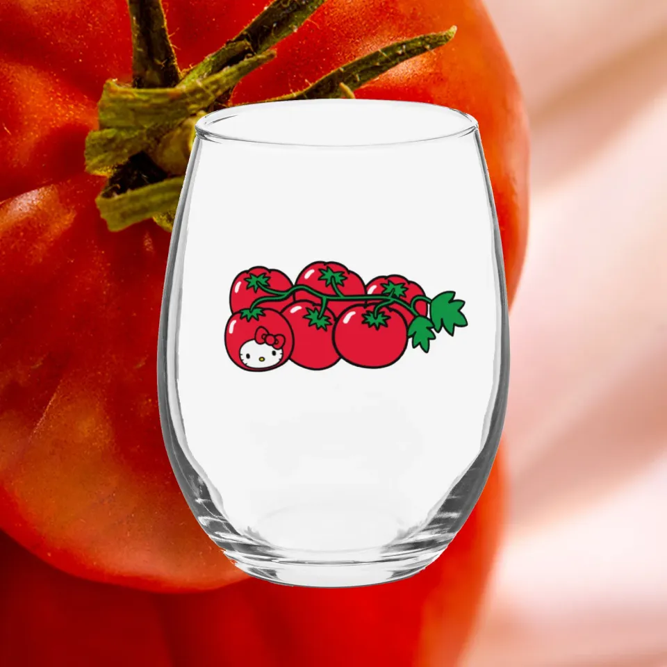 Hello Kitty Tomato Glass Tumbler drikkeglass 15 oz