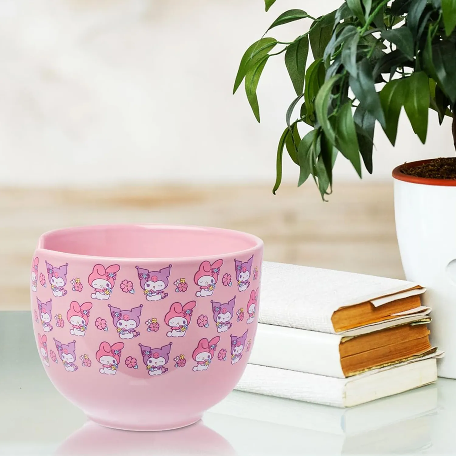 Hello Kitty My Melody & Kuromi Ramenbolle med spisepinner 20 oz keramikk